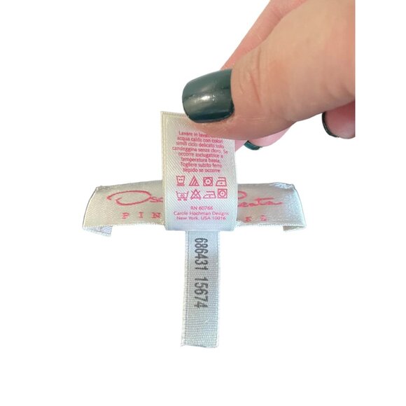 Oscar De La Renta Pink Label Velvet Embroidered Housecoat Black Size L Glam Cozy - Picture 5 of 13